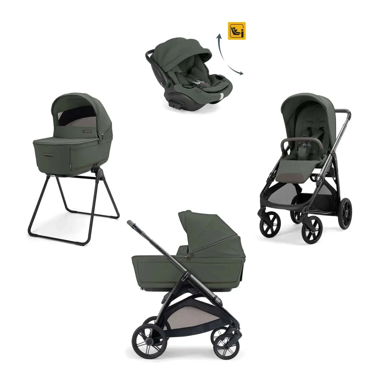 Inglesina System Quattro Aptica Darwin Recline Evo - Ivy Green