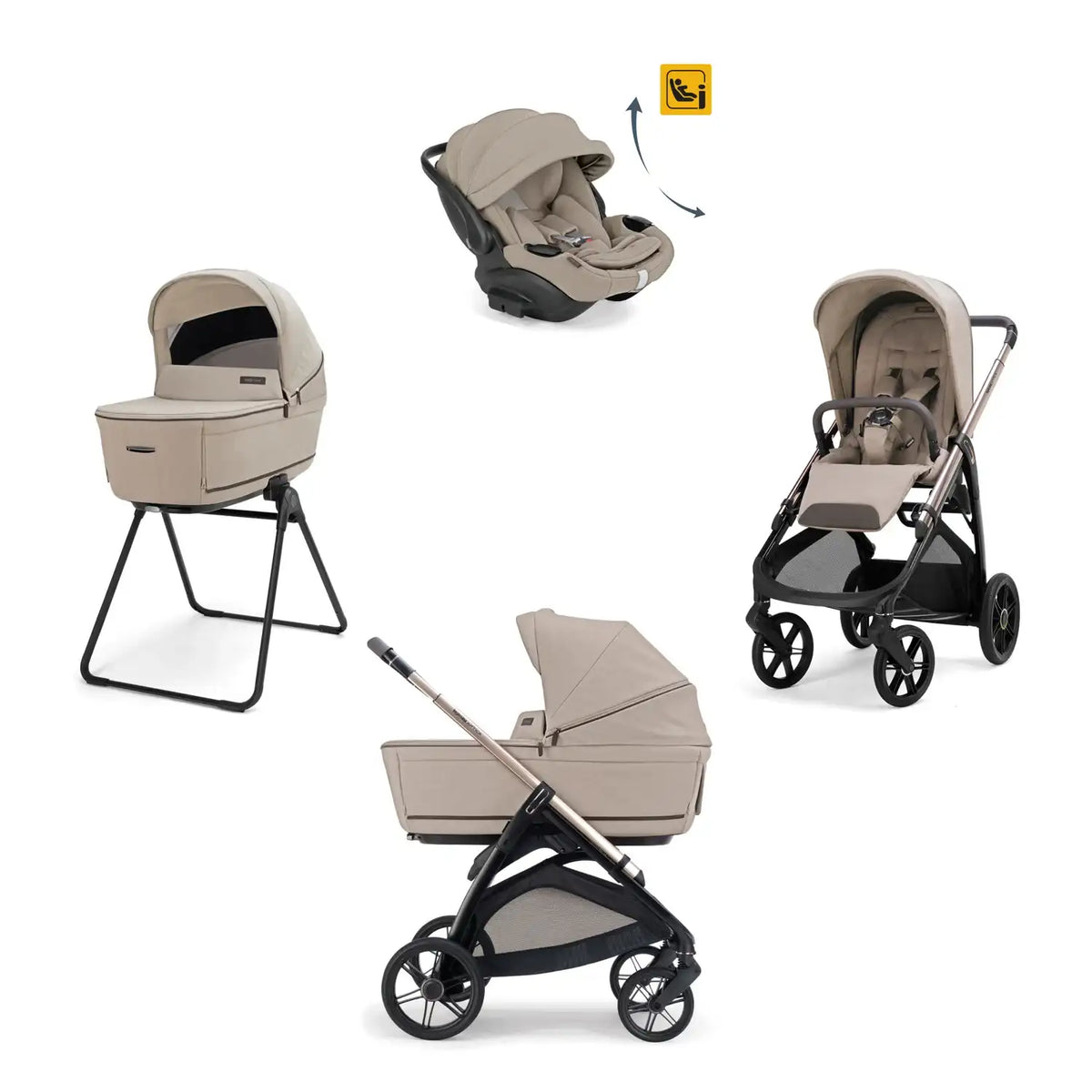 Inglesina System Quattro Aptica Darwin Recline Evo - Vicuna Beige