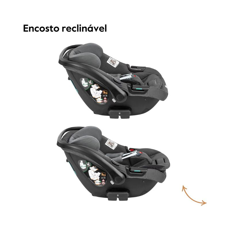 Inglesina System Quattro Aptica Darwin recline encosto reclinável