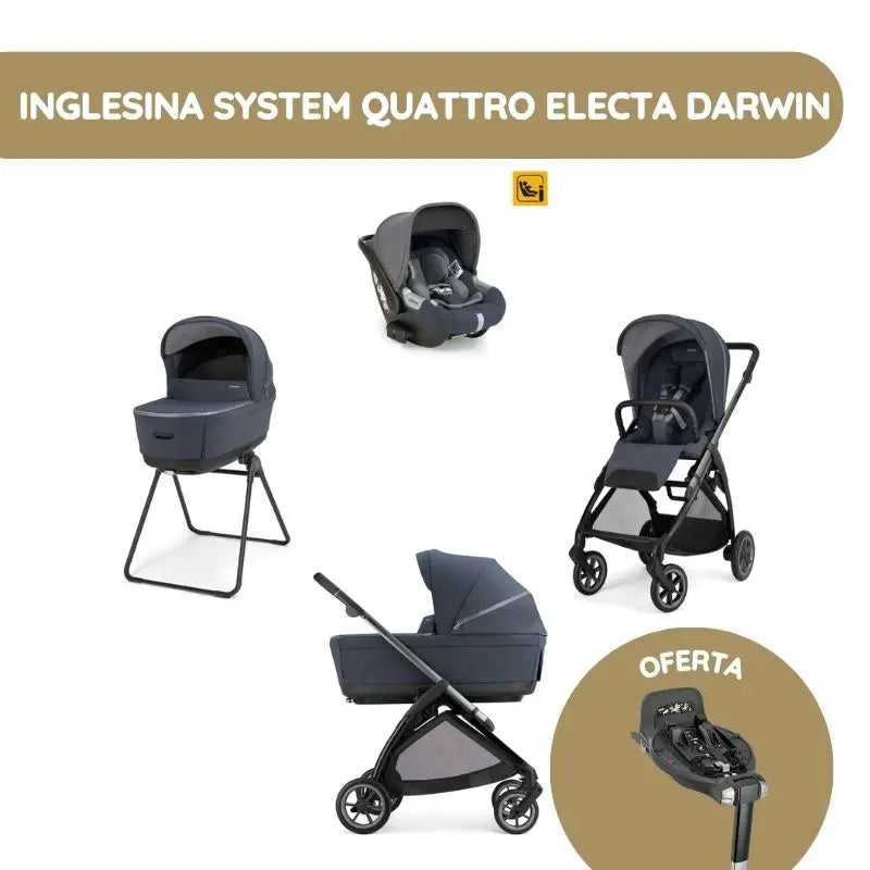 Inglesina System Quattro Electa Darwin - Rooftop Blue