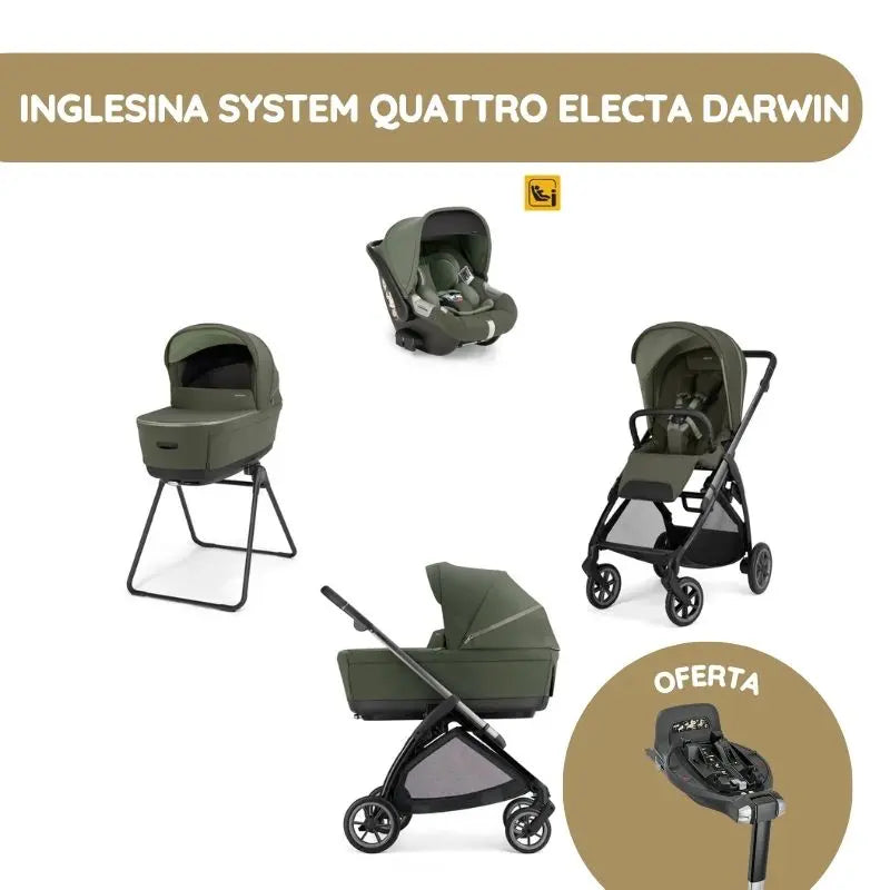 Inglesina System Quattro Electa Darwin - Loft Green