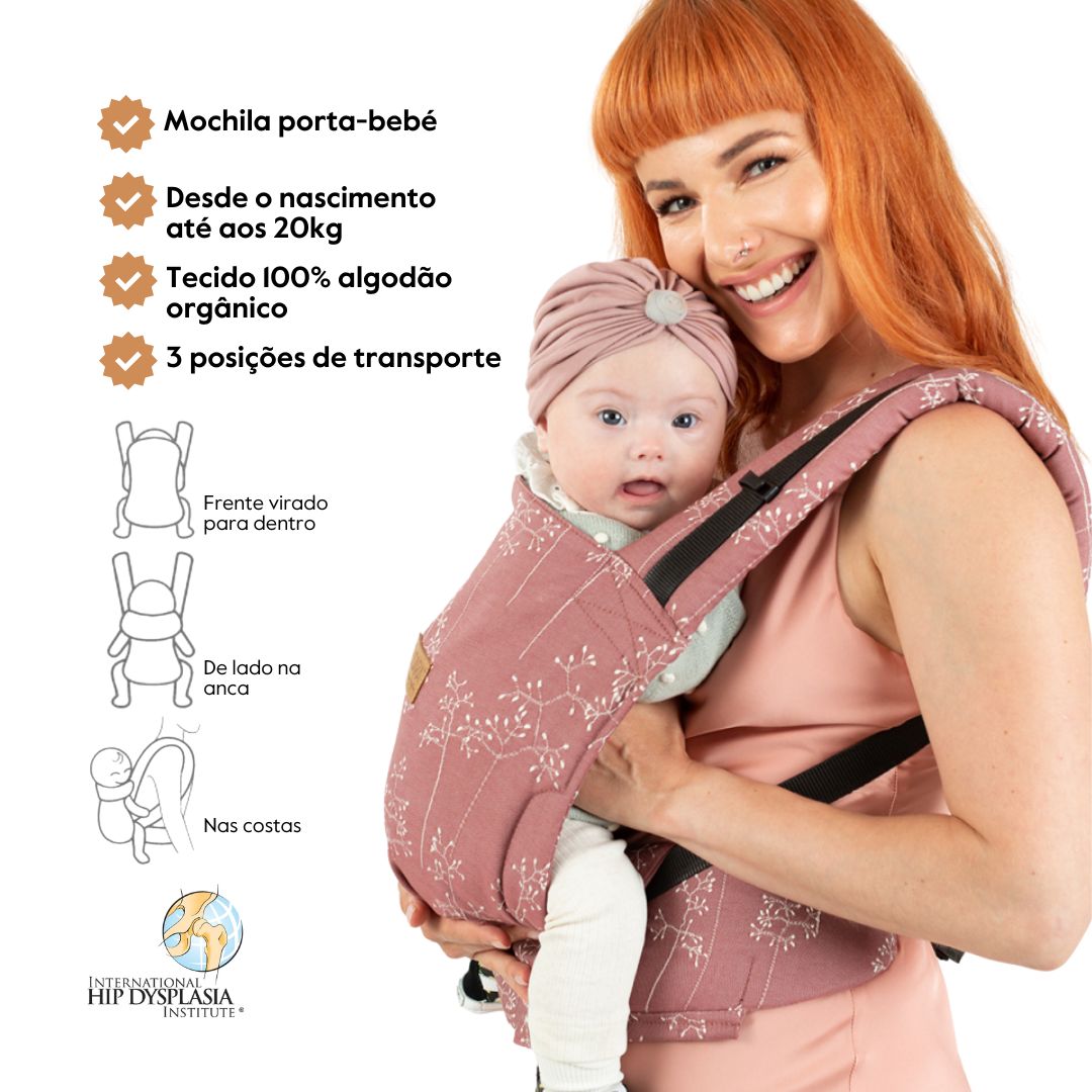 Isara Mochila Portabebé Quick Full Buckle V2 - Meadow Grass