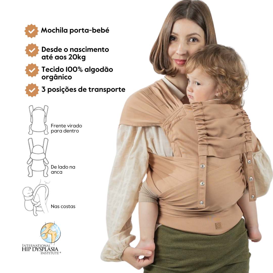 Isara Mochila Portabebé QuickTie - Macchiato
