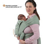 Isara Mochila Portabebé QuickTie One Size - Bloom in Noir