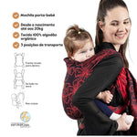 Isara Mochila Portabebé QuickTie One Size - Bloom in Noir