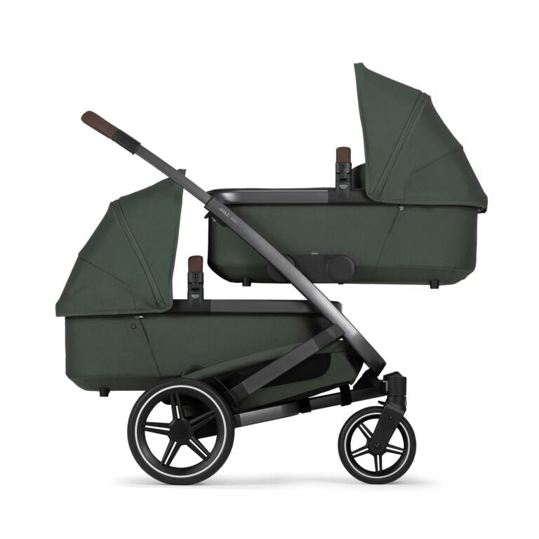 Joolz Geo3 Carrinho de Bebé (Twin) - Para gémeos ou dois bebés dos 0 aos 4 anos - Forest green