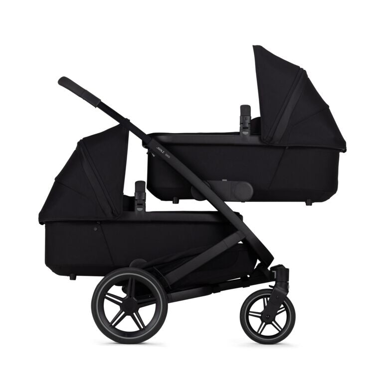 Joolz Geo3 Carrinho de Bebé (Twin) - Para gémeos ou dois bebés dos 0 aos 4 anos - Space black