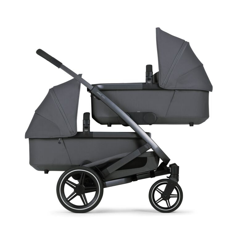 Joolz Geo3 Carrinho de Bebé (Twin) - Para gémeos ou dois bebés dos 0 aos 4 anos - Stone grey