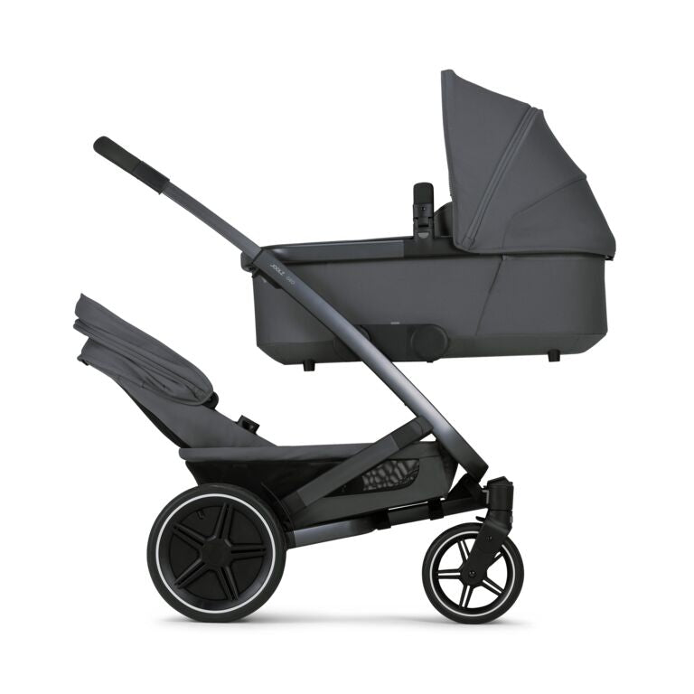 Joolz Geo3 Carrinho de Bebé (Twin) - Para gémeos ou dois bebés dos 0 aos 4 anos - Stone grey