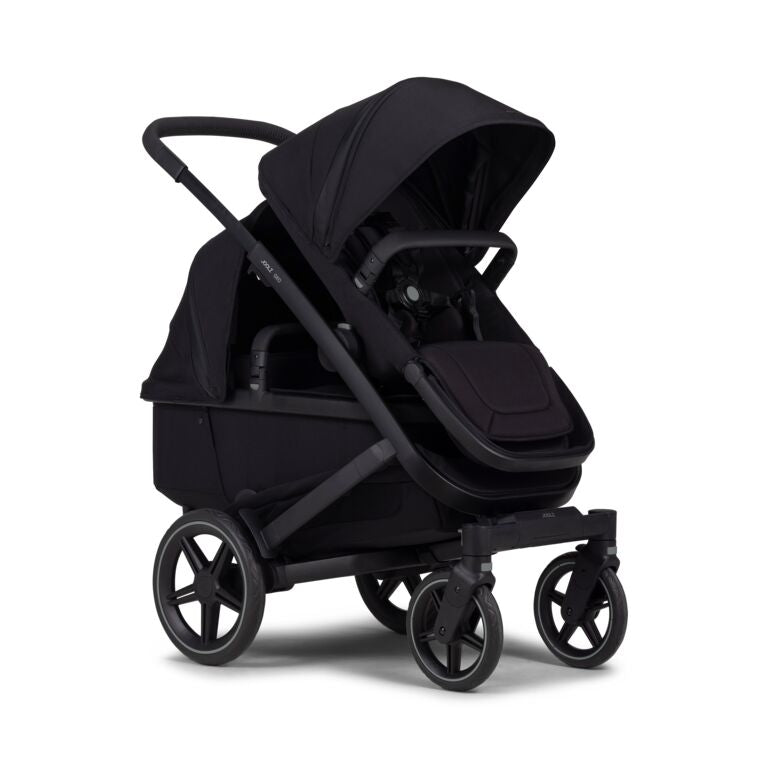 Joolz Geo3 Carrinho de Bebé (Twin) - Para gémeos ou dois bebés dos 0 aos 4 anos - Space black