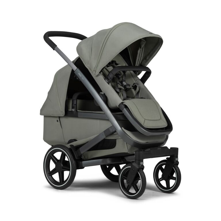 Joolz Geo3 Carrinho de Bebé (Twin) - Para gémeos ou dois bebés dos 0 aos 4 anos - Sage green