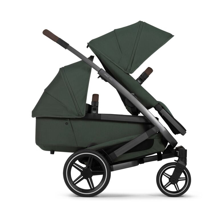 Joolz Geo3 Carrinho de Bebé (Twin) - Para gémeos ou dois bebés dos 0 aos 4 anos - Forest green