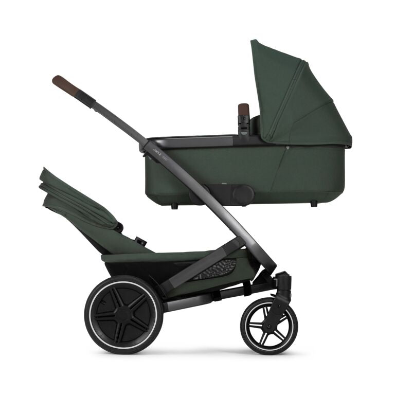Joolz Geo3 Carrinho de Bebé (Twin) - Para gémeos ou dois bebés dos 0 aos 4 anos - Forest green
