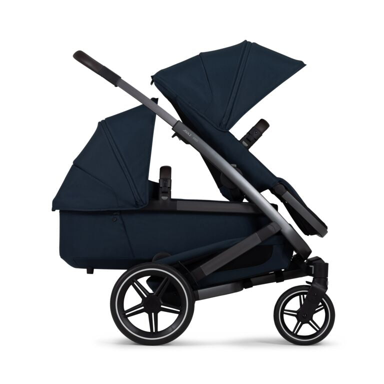 Joolz Geo3 Carrinho de Bebé (Twin) - Para gémeos ou dois bebés dos 0 aos 4 anos - Navy blue