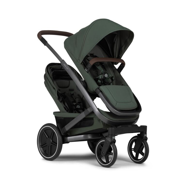 Joolz Geo3 Carrinho de Bebé (Twin) - Para gémeos ou dois bebés dos 0 aos 4 anos - Forest green