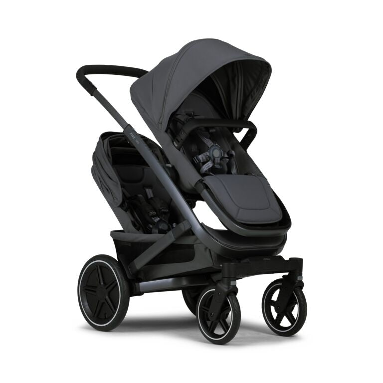 Joolz Geo3 Carrinho de Bebé (Twin) - Para gémeos ou dois bebés dos 0 aos 4 anos - Stone grey