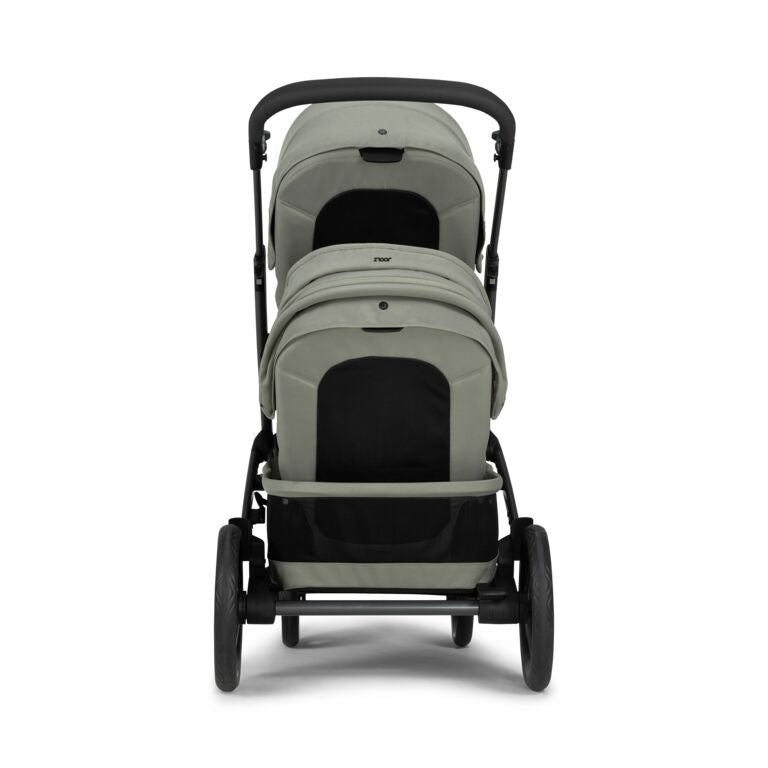 Joolz Geo3 Carrinho de Bebé (Twin) - Para gémeos ou dois bebés dos 0 aos 4 anos - Sage green