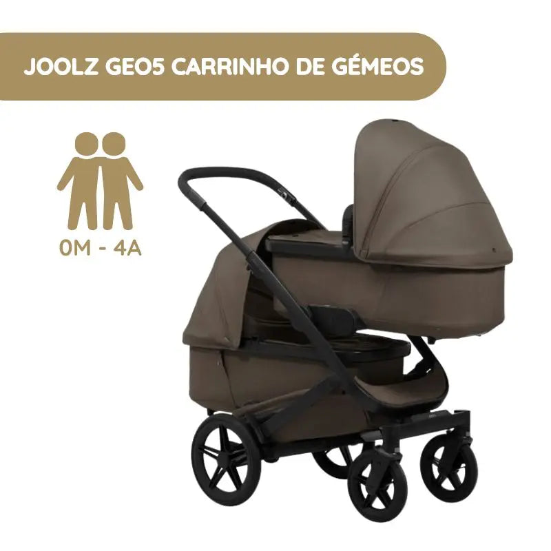 Joolz Geo5 Carrinho de Gémeos - Hazel brown