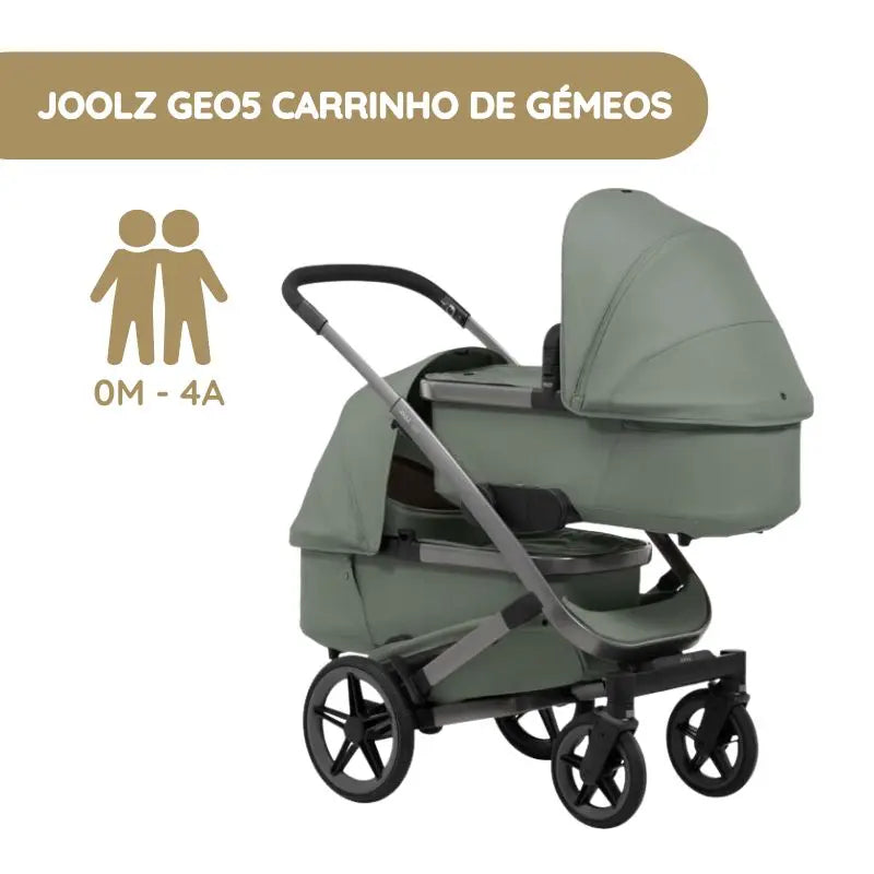 Joolz Geo5 Carrinho de Gémeos - Sage green