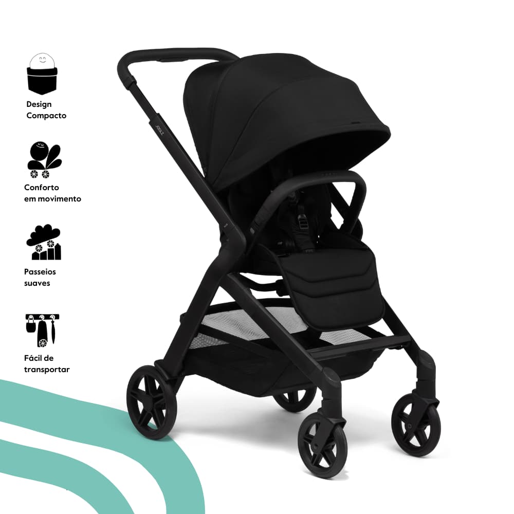 Joolz Hub2 Carrinho de Bebé - Citadino 3-em-1 dos 0 aos 4 anos - Space black