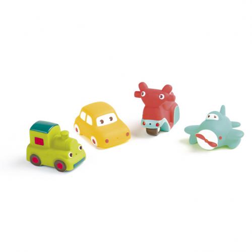 Ludi 4 Brinquedos de Plástico para Banho - Veículos