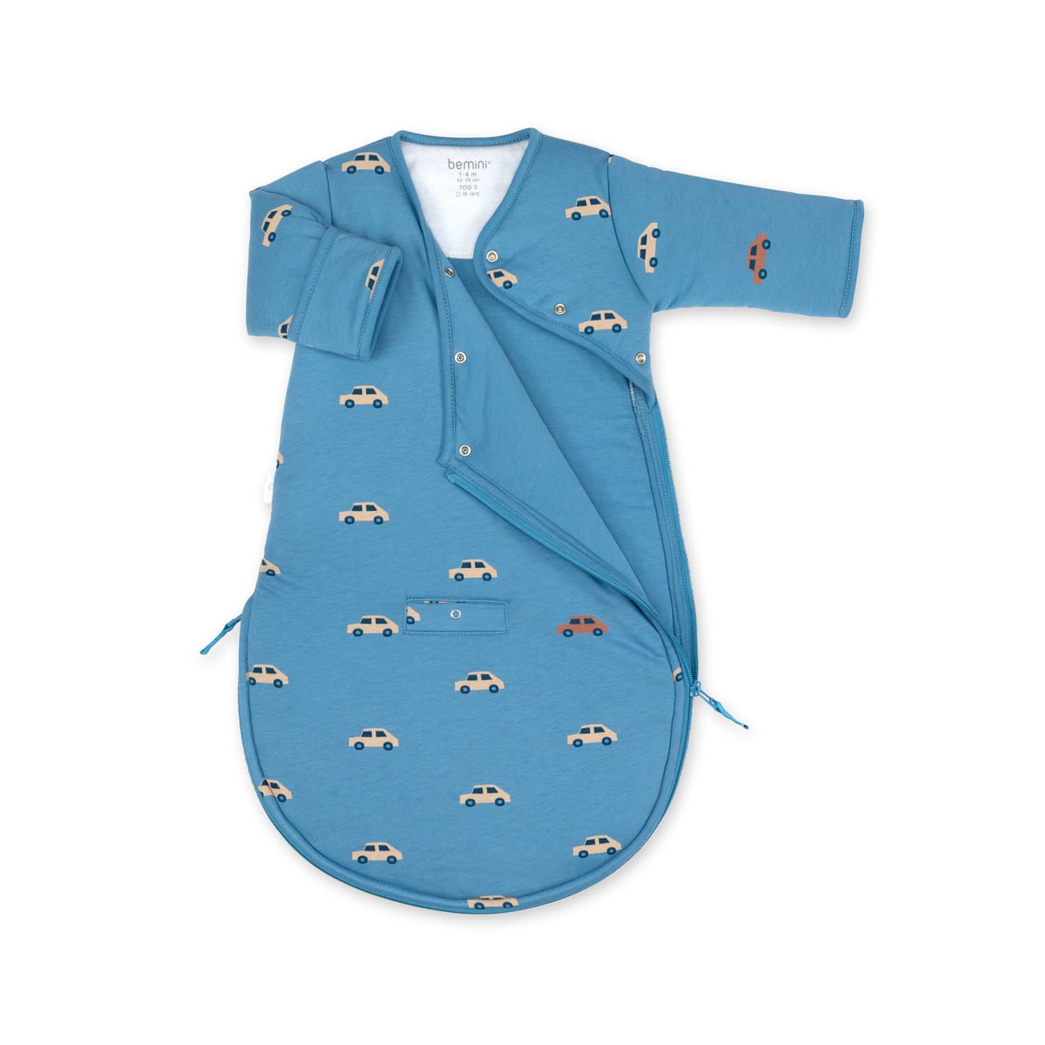 Bemini Saco de Dormir 1-4m (tog 3) - Print mario Turquoise