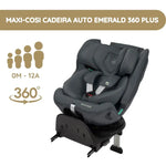 Maxi-Cosi Cadeira Auto Emerald 360 Plus - Authentic Graphite