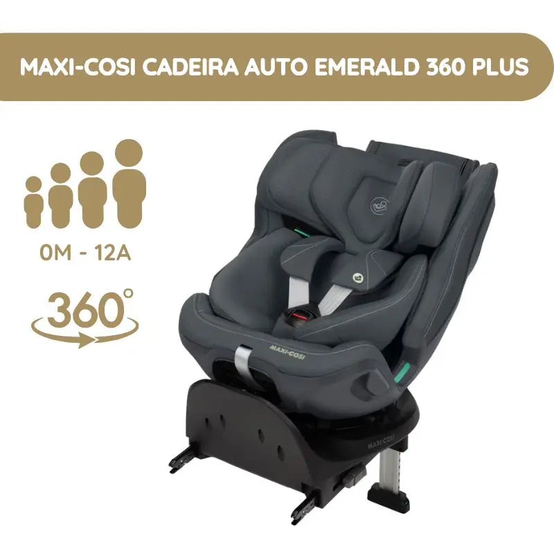 Maxi-Cosi Cadeira Auto Emerald 360 Plus - Authentic Graphite