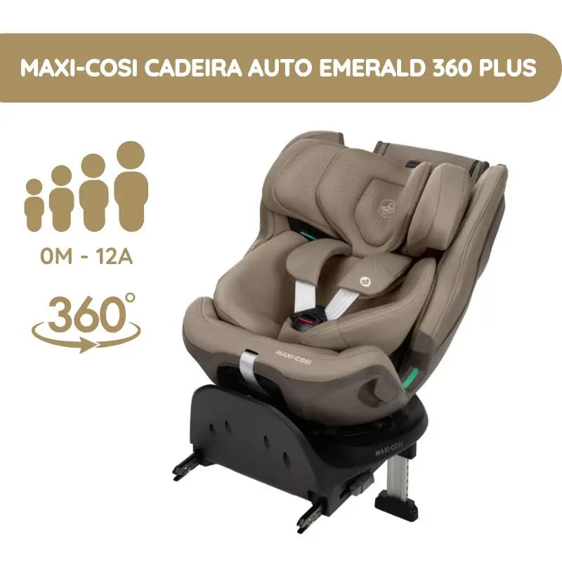 Maxi-Cosi Cadeira Auto Emerald 360 Plus - Authentic Truffle