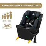 Maxi-Cosi Emerald 360 S Cadeira Auto 360 - Tonal Black