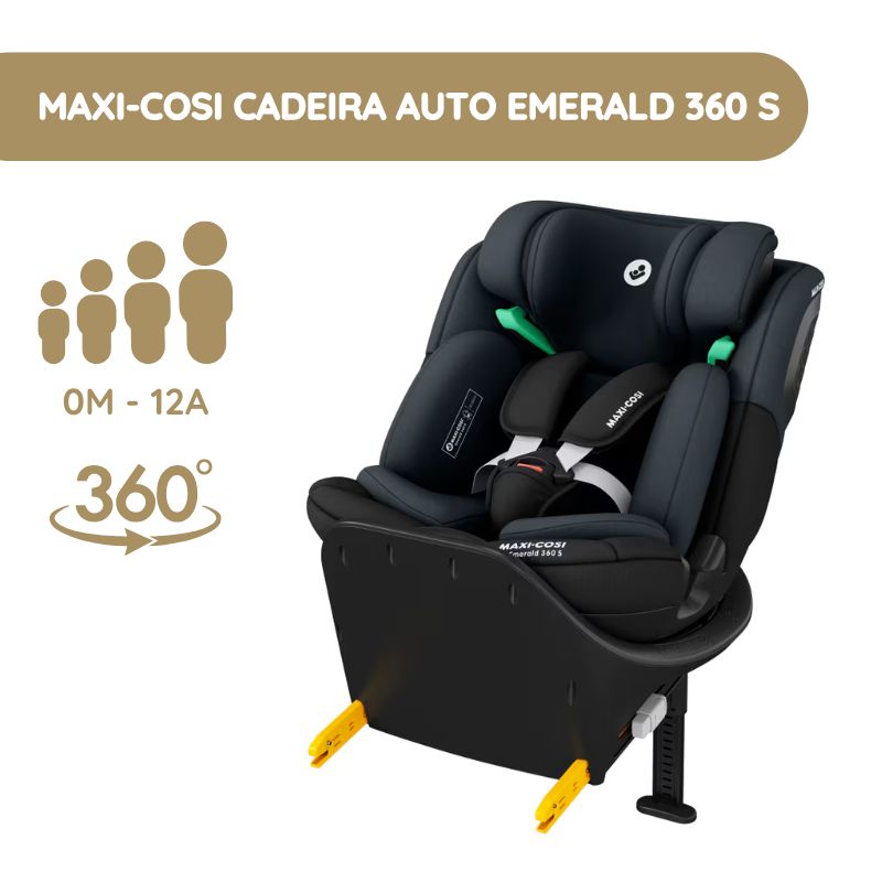Maxi-Cosi Emerald 360 S Cadeira Auto 360 - Tonal Black
