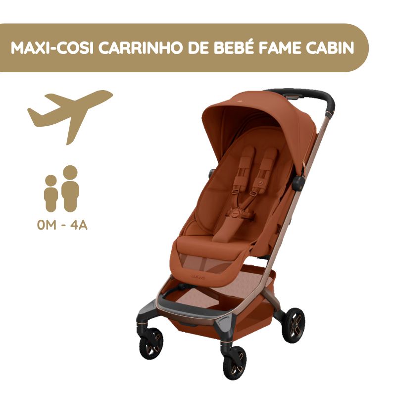 Maxi-Cosi Carrinho de Bebé Fame Cabin - Onyx Black