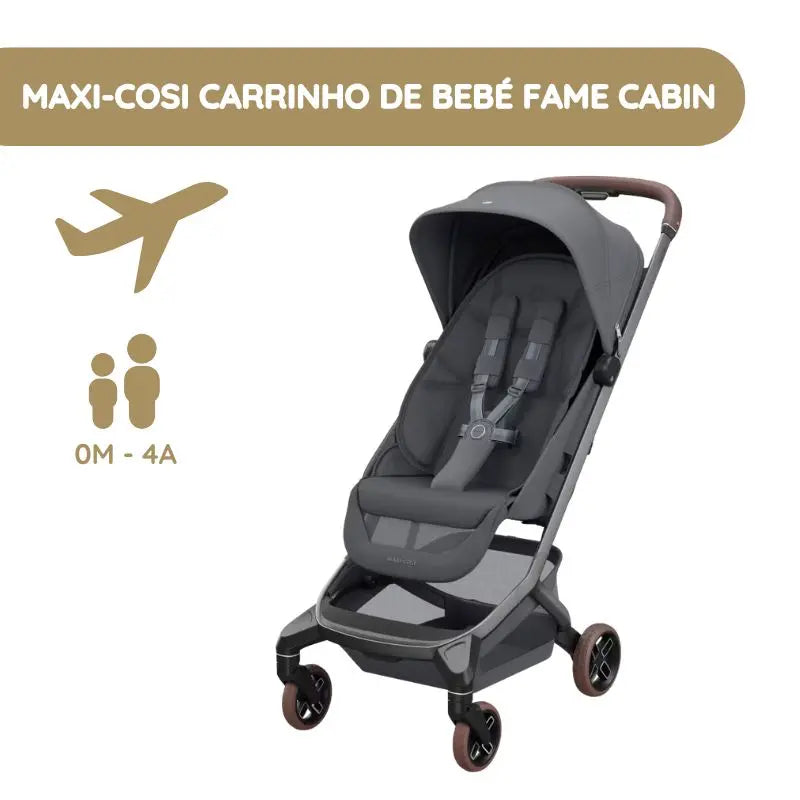 Maxi-Cosi Carrinho de Bebé Fame Cabin - Moon Graphite