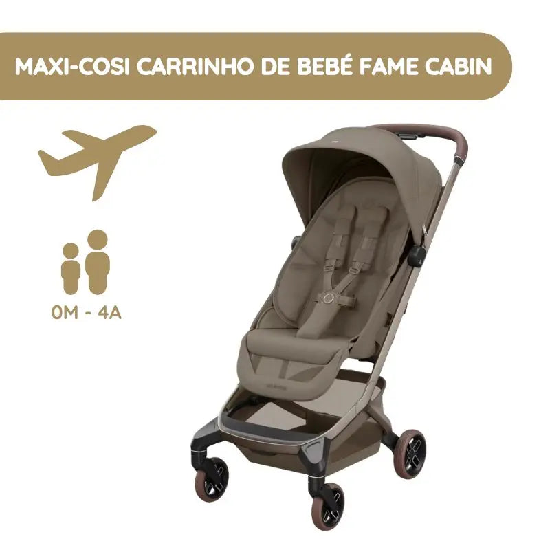 Maxi-Cosi Carrinho de Bebé Fame Cabin - Oak Truffle