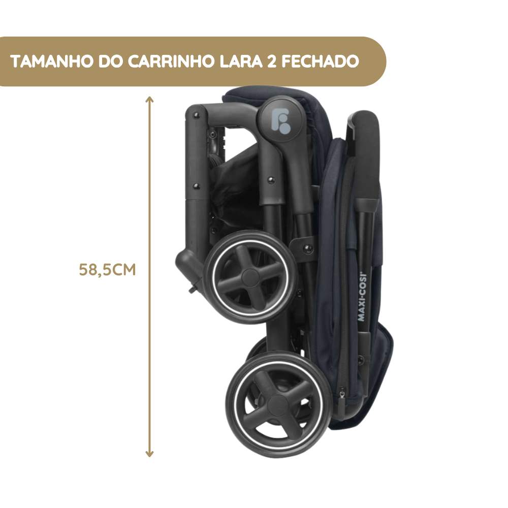 Maxi-Cosi Carrinho de Bebé Lara 2 - Essential Black