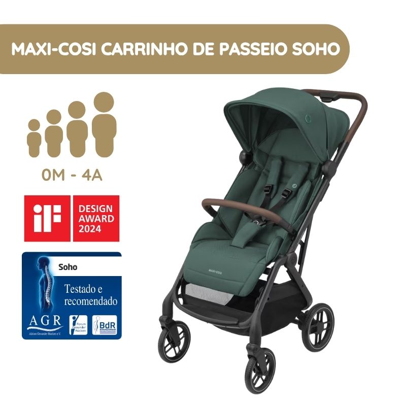 Maxi-Cosi Carrinho de Bebé Soho - Essential Green