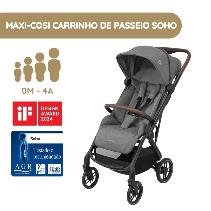 Maxi-Cosi Carrinho de Bebé Soho - Select Grey