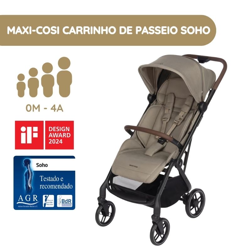 Maxi-Cosi Carrinho de Bebé Soho - Twillic Truffle