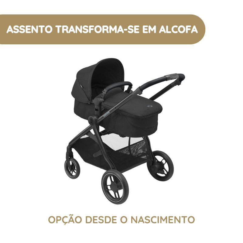 Maxi-Cosi Carrinho de Bebé Zelia 3 - Essential Graphite