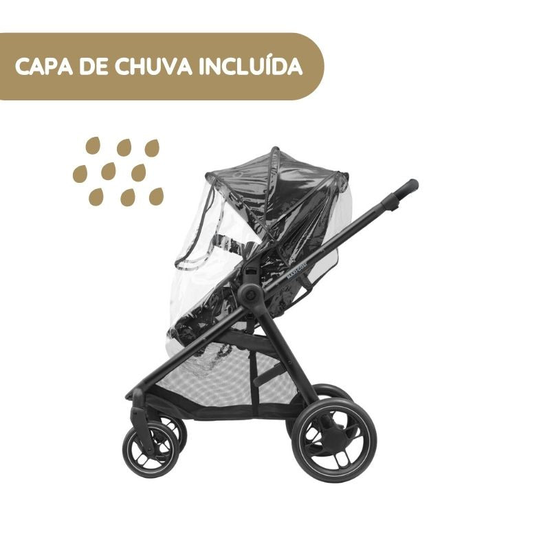 Maxi-Cosi Carrinho de Bebé Zelia 3 - Essential Black