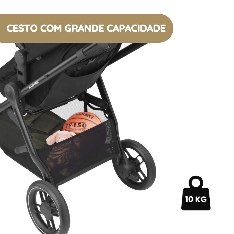 Maxi-Cosi Carrinho de Bebé Zelia 3 - Essential Black