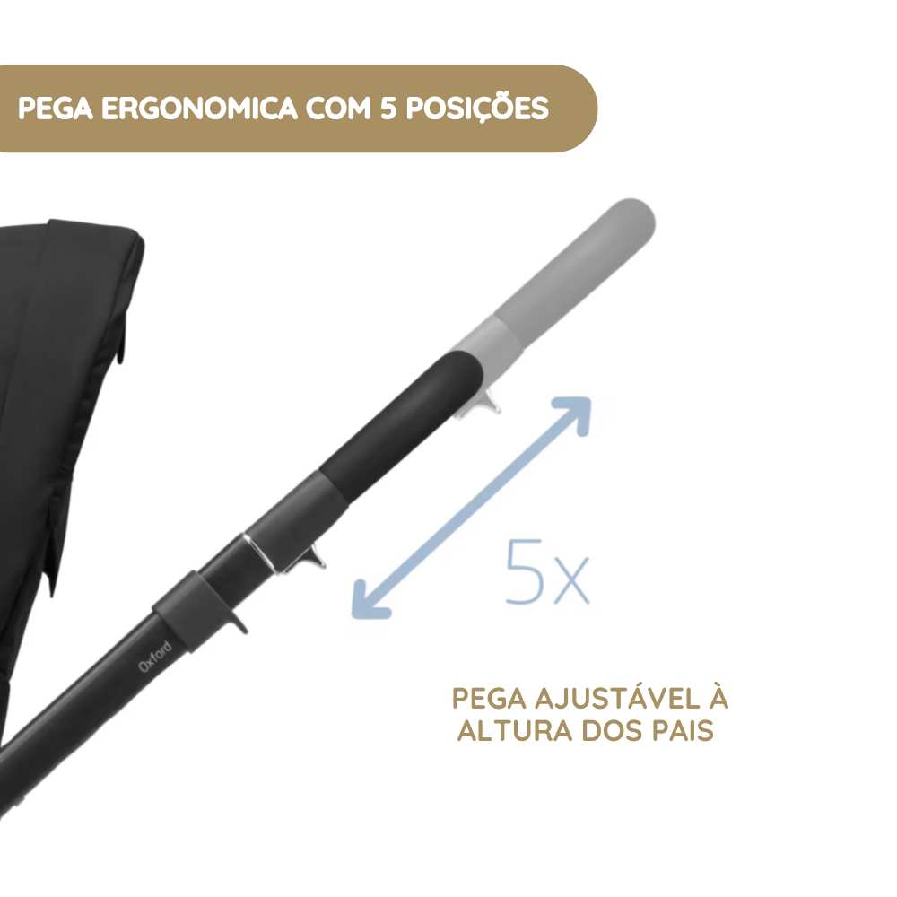 Maxi-Cosi Oxford Carrinho de Bebé - Essential Graphite