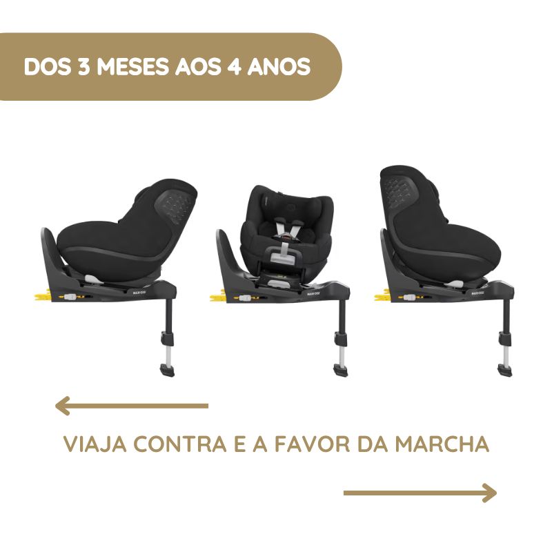 Maxi-Cosi Cadeira Auto Pearl 360 Pro - Authentic Black