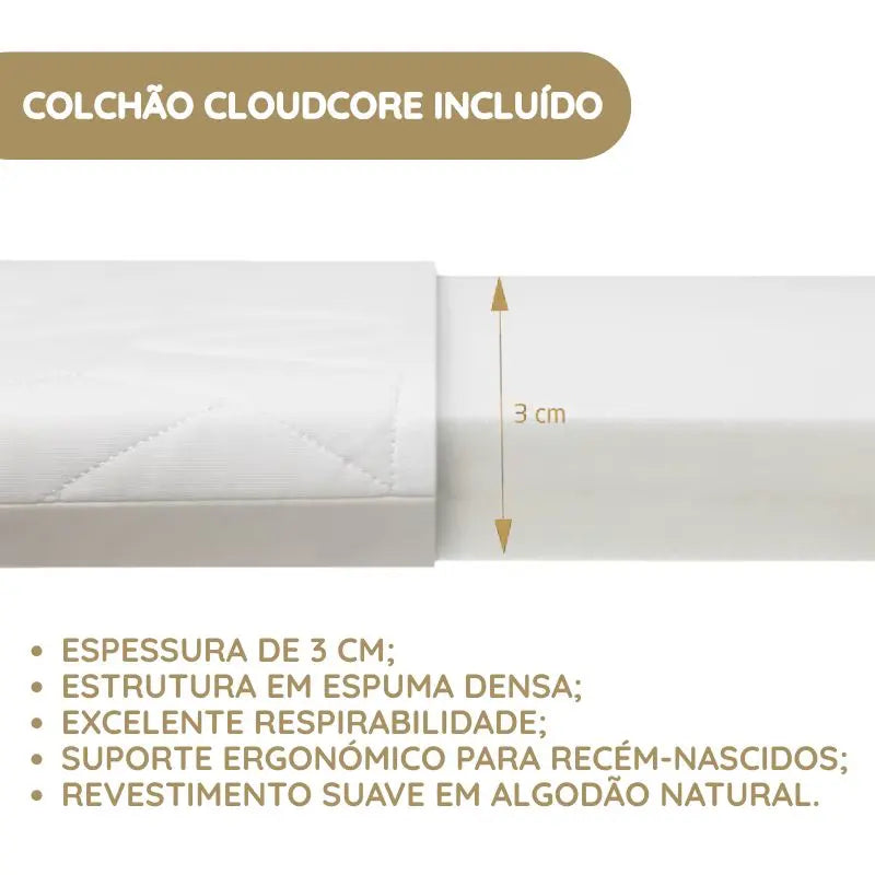 Conforto de Sono Superior com Colchão CloudCore
