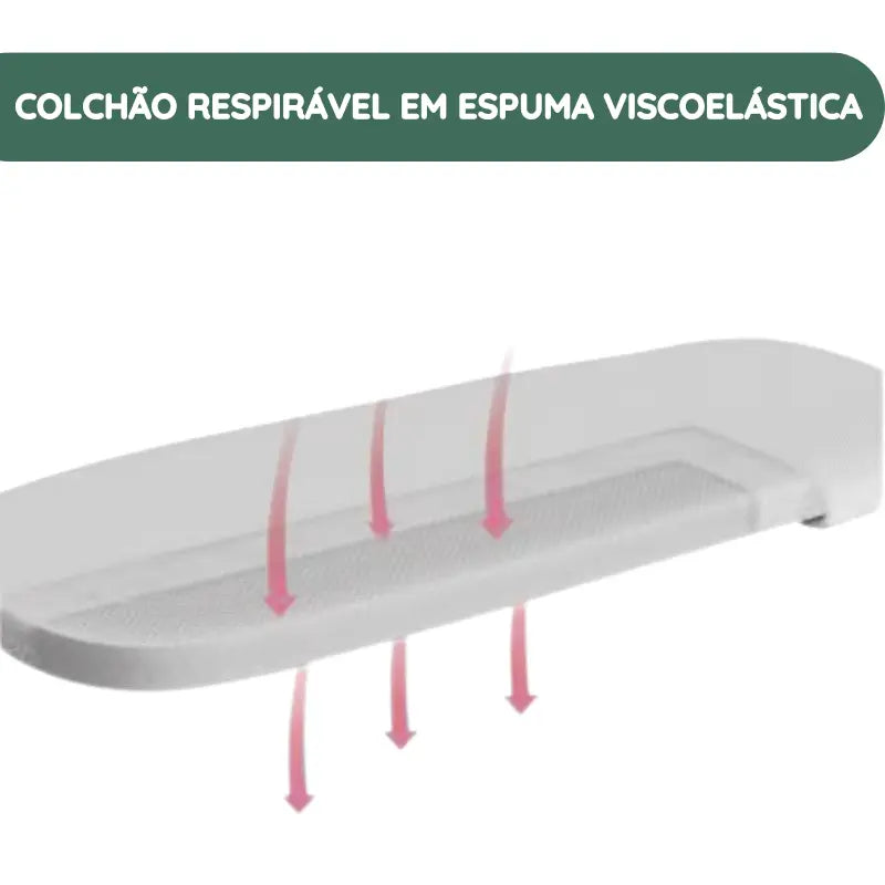 Colchão respirável em espuma viscoelástica