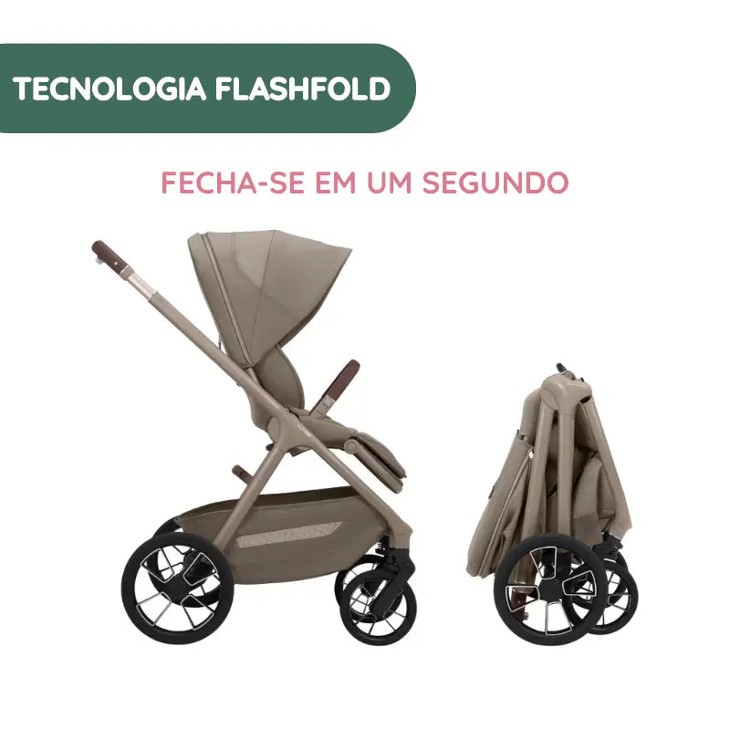 Tecnologia FlashFold: fecho automático com uma mão