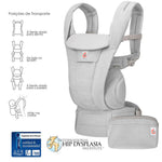 Mochila Porta-bebés Omni Deluxe Algodão da Ergobaby - Pearl Grey
