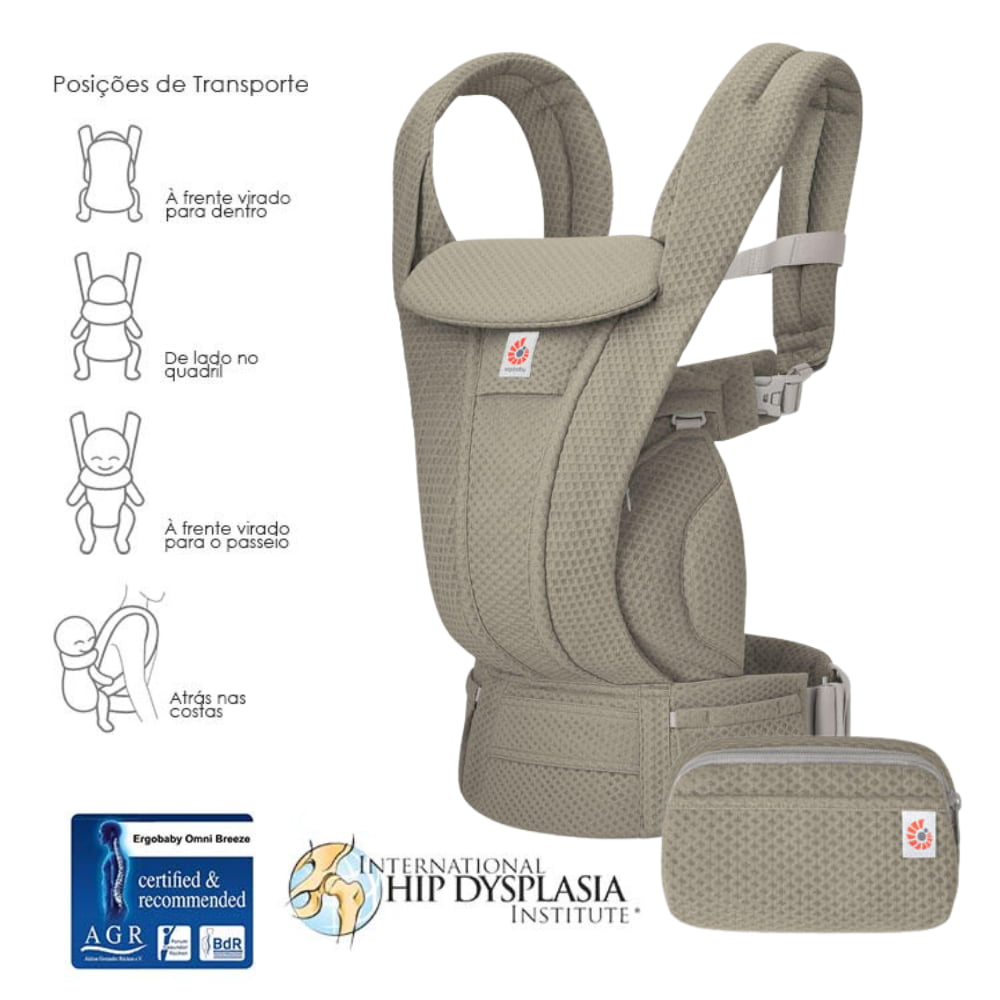 Mochila Porta-bebés Omni Deluxe Mesh da Ergobaby - Soft Olive