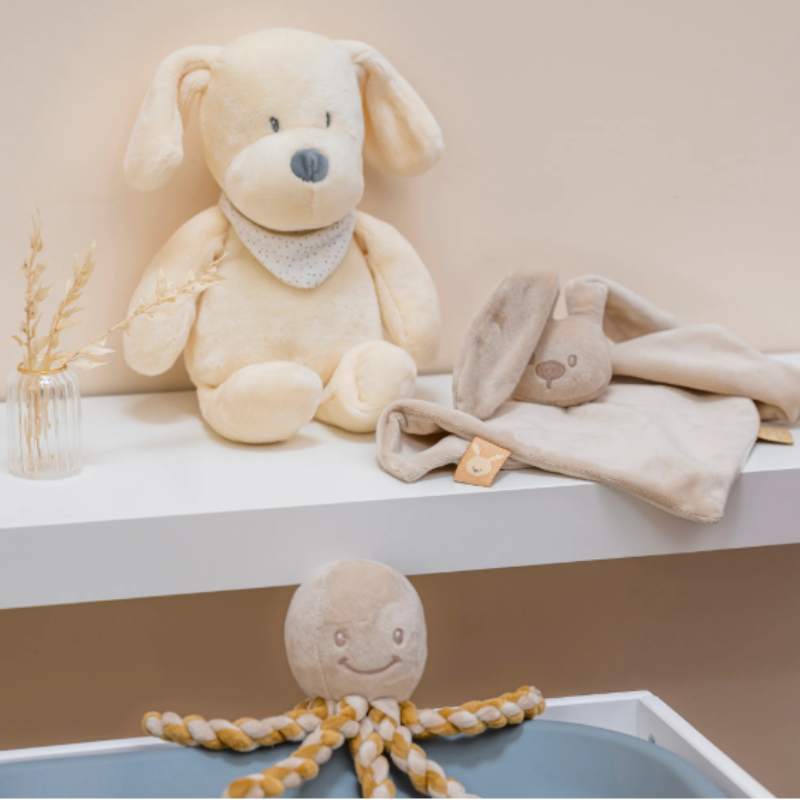 Nattou Sleepy Cão - Peluche com Luz de Presença - Vanilla