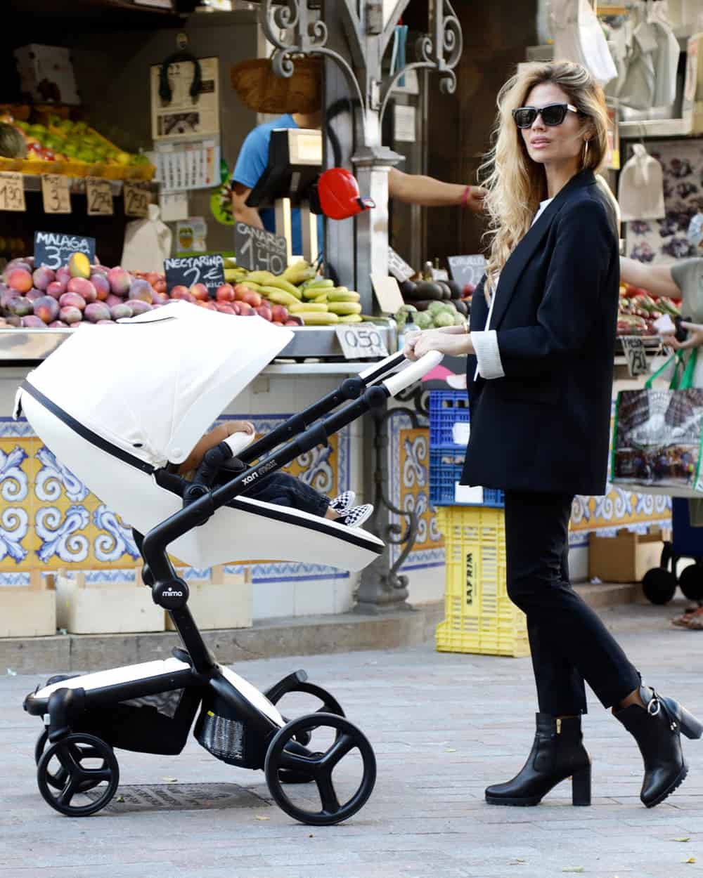 Mima Carrinho de Passeio Xari Max - Black/Snow White/Black